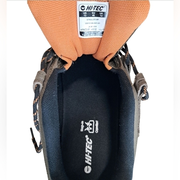 Hi-Tec Quadra II Waterproof Hiking Shoes Men’s 13 Taupe/Burnt Orange - Picture 2 of 16